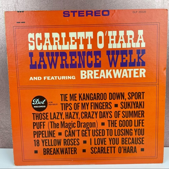 Vintage Scarlett O'Hara Lawrence Welk Vinyl Music Record Featuring Breakwater - Picture 2 of 4